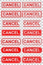 Various Rubber Stamp Effect : Cancelled