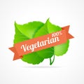 Vector vegan label