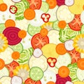 Vector vegetable seamless pattern.