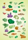 Vector vegetables