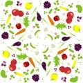 Vector vegetables pattern