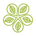 Vector vegetarian, vegan, eco and organic herbal logo labels Royalty Free Stock Photo