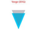 Vector Verge (XVG) logo Royalty Free Stock Photo