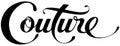Couture - custom calligraphy text Royalty Free Stock Photo