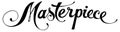 Marterpiece - custom calligraphy text Royalty Free Stock Photo