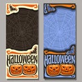 Vector vertical banner for Halloween Royalty Free Stock Photo