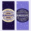 Vector vertical banners for Astrology Horoscope Royalty Free Stock Photo