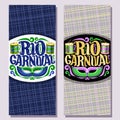 Vector vertical banners for Rio Carnival