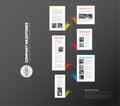 Vector vertical infographic timeline report template Royalty Free Stock Photo