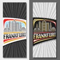 Vector vertical layouts for Frankfurt