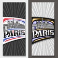 Vector vertical layouts for Paris