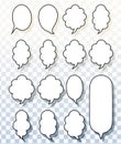 Vector Vertical Speech Bubbles And Comic Balloons For Storytelling Royalty Free Stock Photo