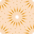 Vector very pale orange seamless pattern background: Crop Circles.