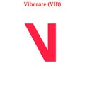 Vector Viberate VIB logo Royalty Free Stock Photo
