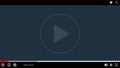 Vector video player interface. Royalty Free Stock Photo