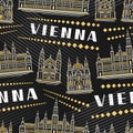 Vector Vienna Seamless Pattern Royalty Free Stock Photo
