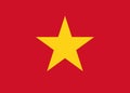 Vector Vietnam flag, Vietnam flag illustration, Vietnam flag image.