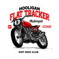 Hooligan flat tracker motorcycle