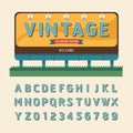 Vector vintage billboard sign, vintage signboard, vintage banner