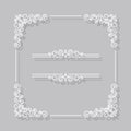 Vector Vintage Border White Frame