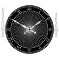 Vector vintage clock dial with arrows. Illustration clip-art Royalty Free Stock Photo