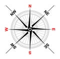 Vector Vintage compass rose silhouette