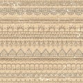 Vector vintage crochet seamless pattern.