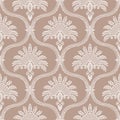 Vector vintage damask pattern design