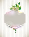 Vector vintage flower concept background Royalty Free Stock Photo