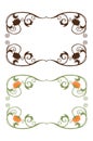 Vector vintage flowers frame Royalty Free Stock Photo