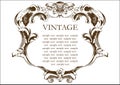 Vector vintage frame cover Royalty Free Stock Photo