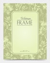 Vector vintage frame retro decor ornament old