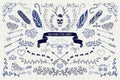 Vector Vintage Hand Drawn Doodle Design Elements Royalty Free Stock Photo