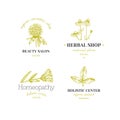 Herbal logos.