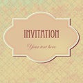 Vector vintage invitation card