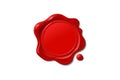 Vector wax seal stamp shape Royalty Free Stock Photo