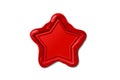 Vector wax seal stamp shape Royalty Free Stock Photo