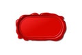 Vector wax seal stamp shape Royalty Free Stock Photo