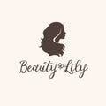 Vector vintage logo set for beauty salon, hair salon, cosmetic Royalty Free Stock Photo