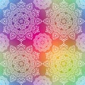 Vector vintage rainbow seamless gradient pattern