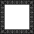 Vector vintage royal retro frame ornament black