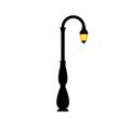 Vector vintage streetlight