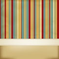 Vector vintage striped abstract background