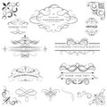 Vector vintage style elements Royalty Free Stock Photo