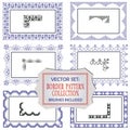 Vector vintage style labels and tags on different versions Royalty Free Stock Photo