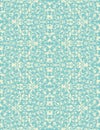 Vector vintage turquoise and beige floral seamless