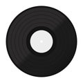 Vector vinyl disk icon. Vinyl record flat icon.