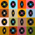 Vector Vinyl Record Disc Background Royalty Free Stock Photo