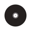 Vector vinyl record on a white background. Vinyl record. Old CDs, music. Royalty Free Stock Photo