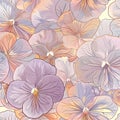 vector violet flowers Royalty Free Stock Photo